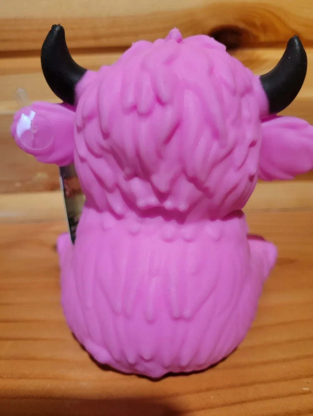 Squeezy Pink Highland Cow Squishy Toy - Soft Squeezable Plush Alternative